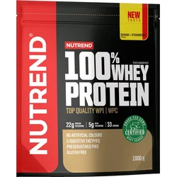 Nutrend 100% WHEY protein 1000 g, banán + jahoda