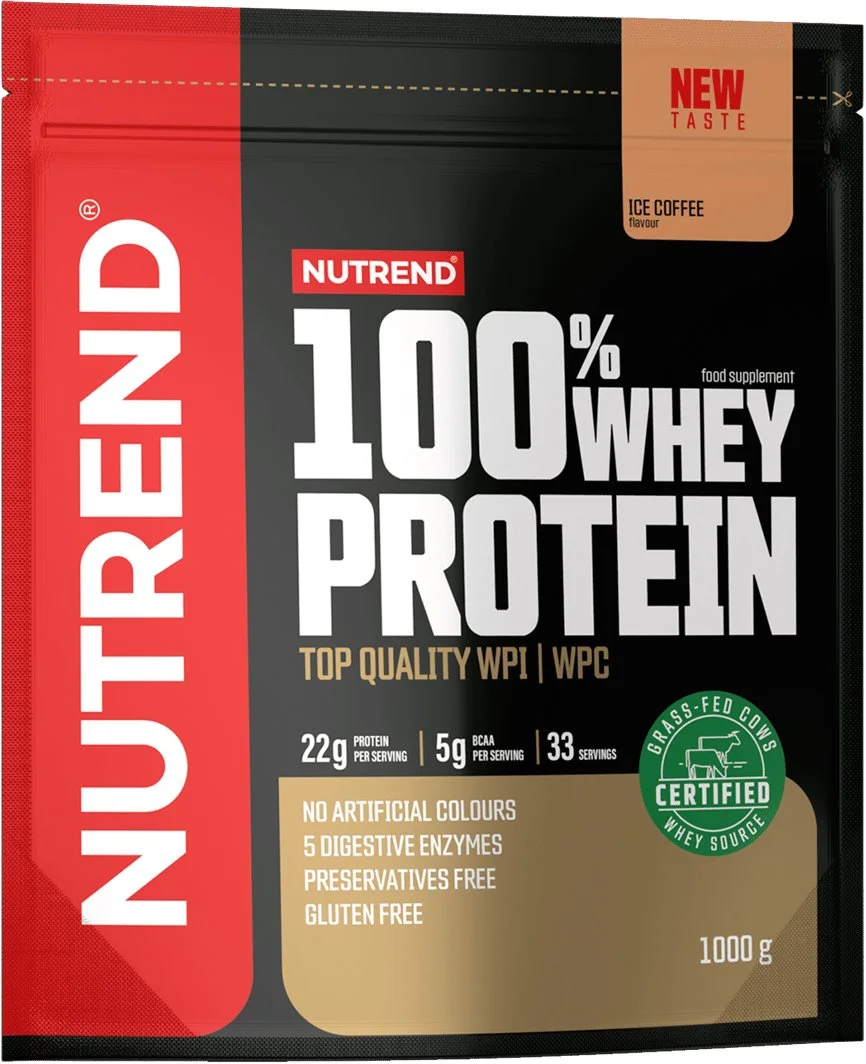 Nutrend 100% WHEY proteín 1000 g, ľadová káva