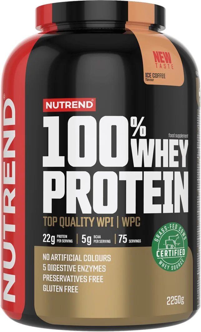 Nutrend 100% WHEY protein 2250 g, ledová káva
