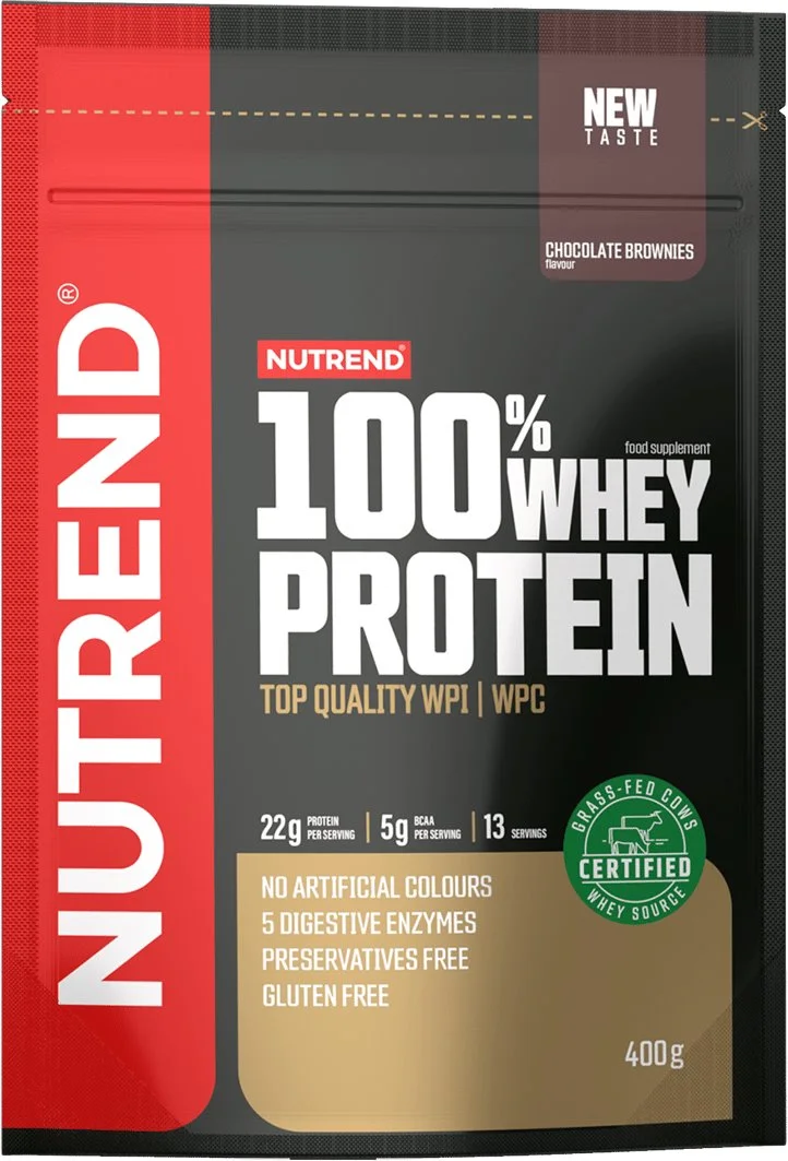 Nutrend 100% WHEY protein 400 g, čokoládové brownies