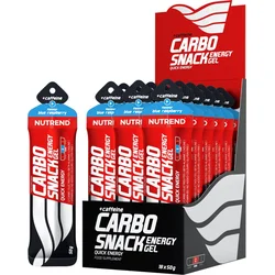 Nutrend CARBOSNACK S KAFEÍNOM, 50 g, modrá malina