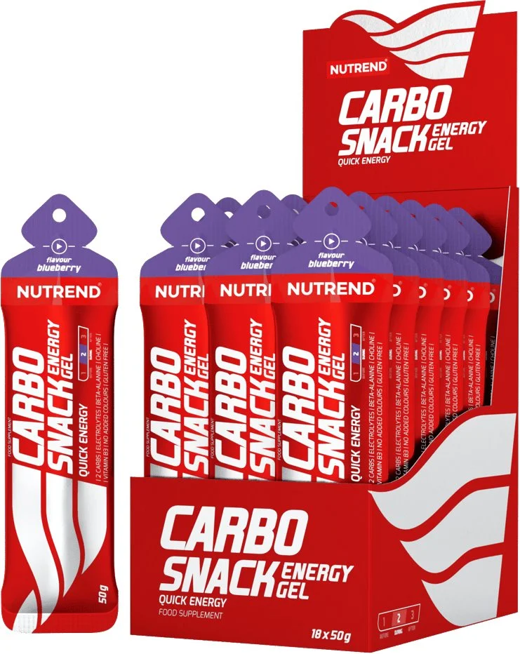 Nutrend CARBOSNACK vrecko 50 g, čučoriedka