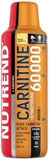 Nutrend CARNITINE 60000 + SYNEPHRINE 500 ml, žlutá malina
