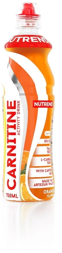 Nutrend CARNITINE ACTIVITY DRINK WITH caffeine 750 ml, pomeranč