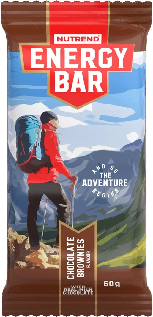 Nutrend ENERGY bar 60 g, čokoládové brownies, 5ks