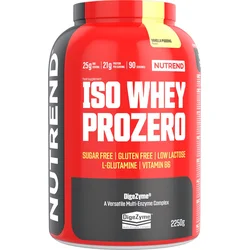 Nutrend ISO WHEY PROZERO, 2250g, pudinková vanilka 8594014868517 - Sportovní výživy