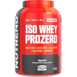 Nutrend ISO WHEY PROZERO, 2250g, slaný karamel 8594014869200 - Sportovní výživy
