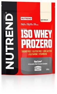 Nutrend ISO WHEY PROZERO 500 g, bílá čokoláda
