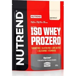 Nutrend ISO WHEY PROZERO, 500g, biela čokoláda