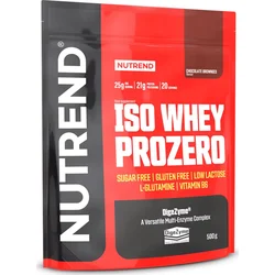 Nutrend ISO WHEY PROZERO, 500g, čokoládové brownies 8594014868524 - Sportovní výživy