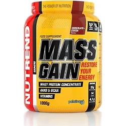 Nutrend MASS GAIN, 1000g, čokoláda+kakao 8594073174161 - Sportovní výživy