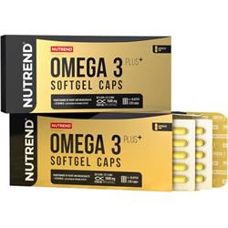 Nutrend OMEGA 3 Plus SOFTGEL CAPS, 120 kapslí