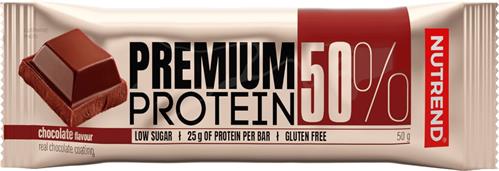 Nutrend PREMIUM PROTEIN bar 50% bílkovin 50 g, čokoláda