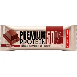 Nutrend PREMIUM PROTEIN bar 50% bílkovin 50 g, čokoláda
