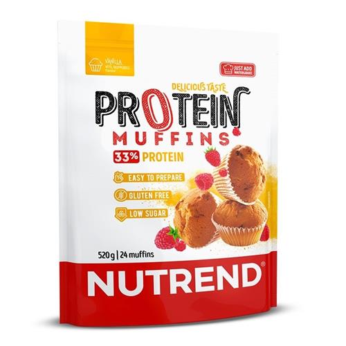 Nutrend PROTEIN MUFFINS 520 g, vanilka s malinami