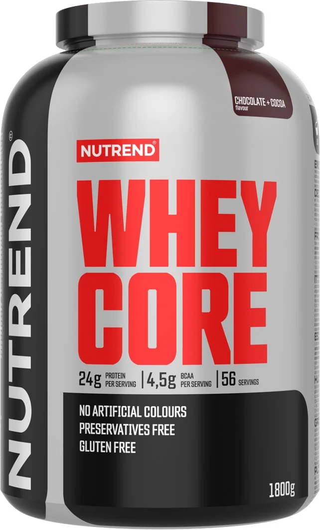 Nutrend WHEY CORE 1800 g, čokoládovo-kakaová