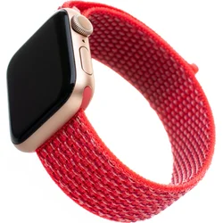 Nylonový remienok FIXED pre Apple Watch 42/44/45 mm, tmavoružový