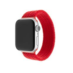 Nylonový remienok FIXED pre Apple Watch 42/44/45 mm, veľkosť L, červený