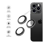 Ochranná skla čoček fotoaparátů FIXED Camera Glass pro Apple iPhone 15/15 Plus, stříbrná