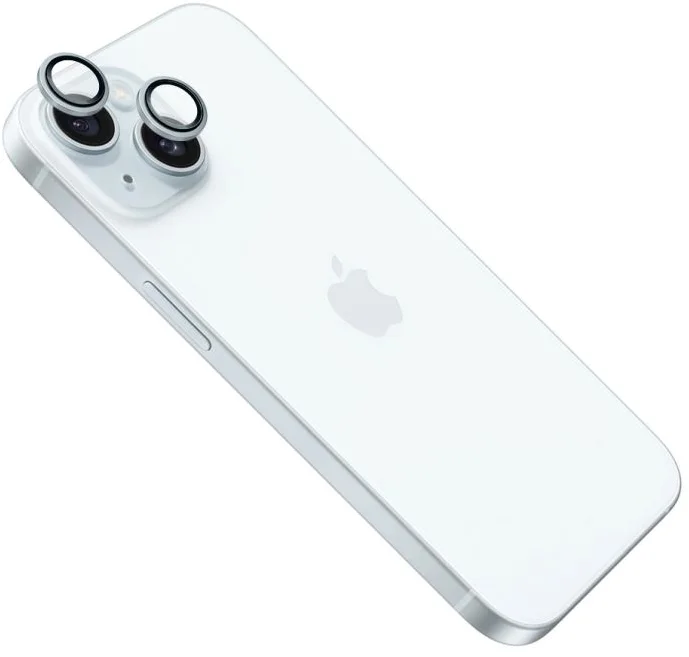 Ochranná skla čoček fotoaparátů FIXED Camera Glass pro Apple iPhone 16/16 Plus, modrá