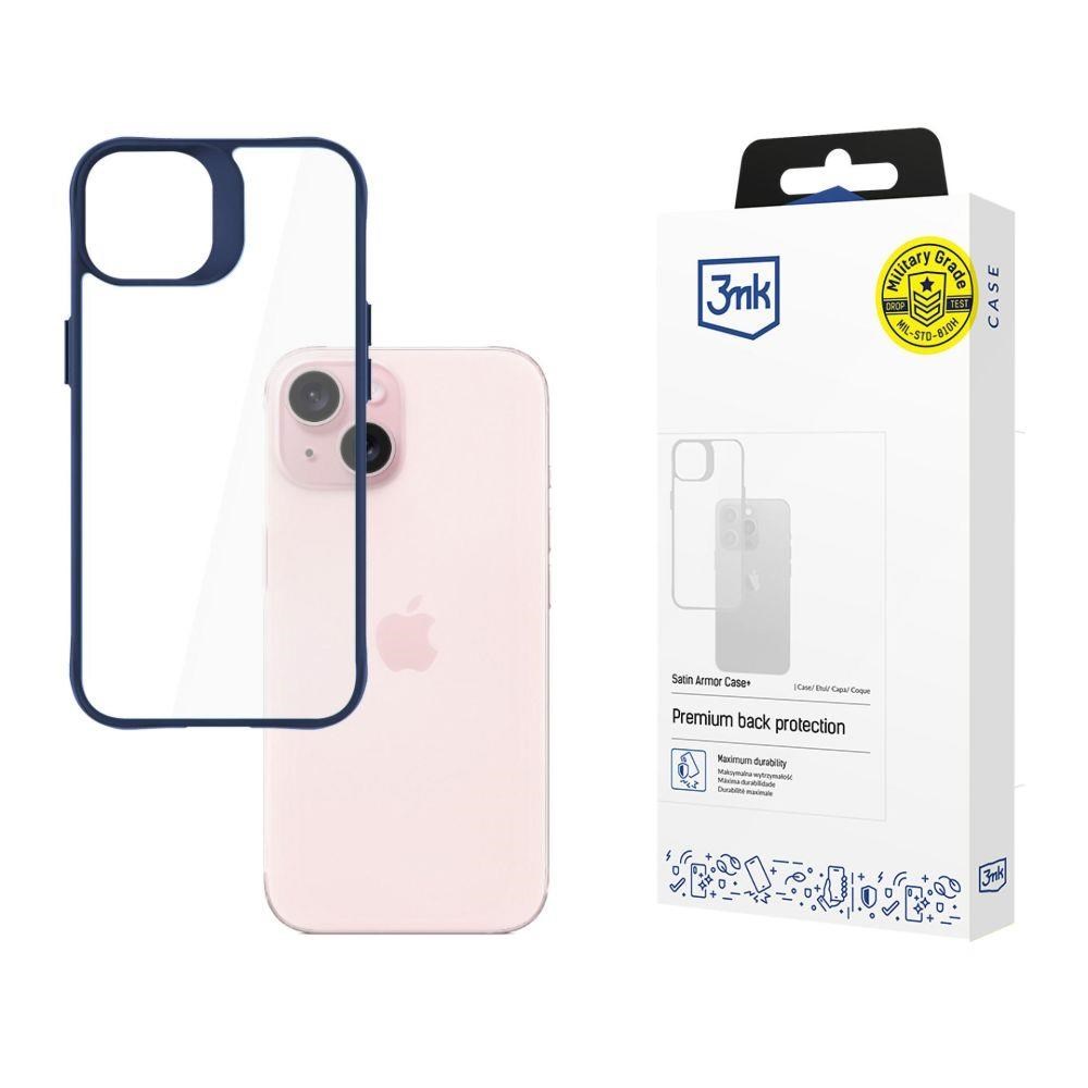 Ochranné puzdro 3mk Satin Armor Case+ Blue pre Apple iPhone 15