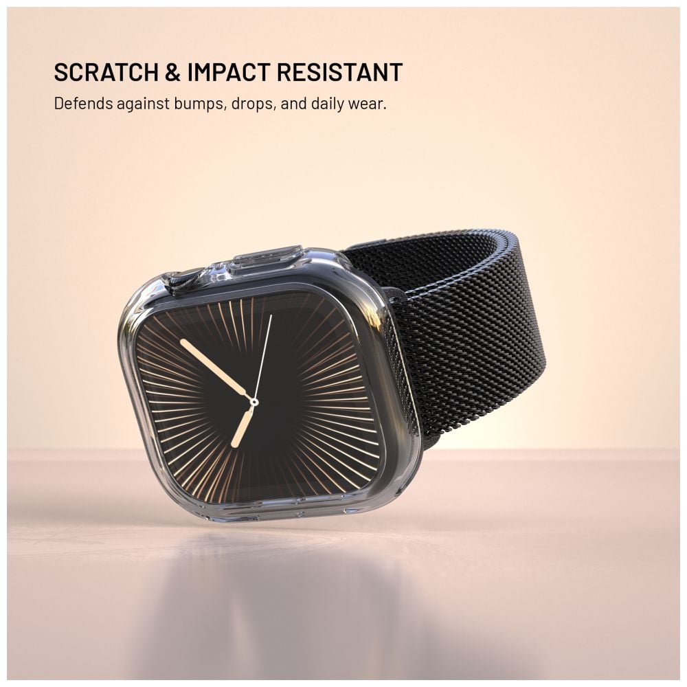 Ochranné puzdro FIXED Pure Watch s tvrdeným sklom pre Apple Watch 42 mm, číre