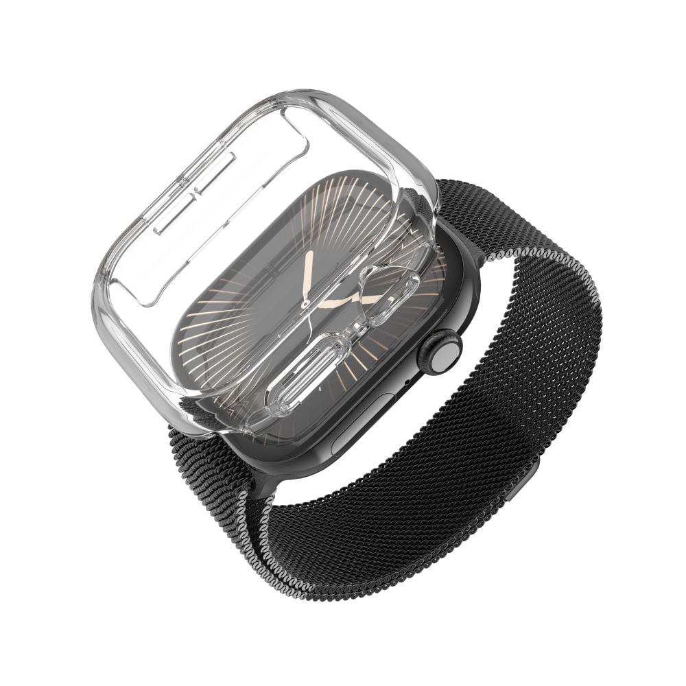 Ochranné puzdro FIXED Pure Watch s tvrdeným sklom pre Apple Watch 42 mm, číre
