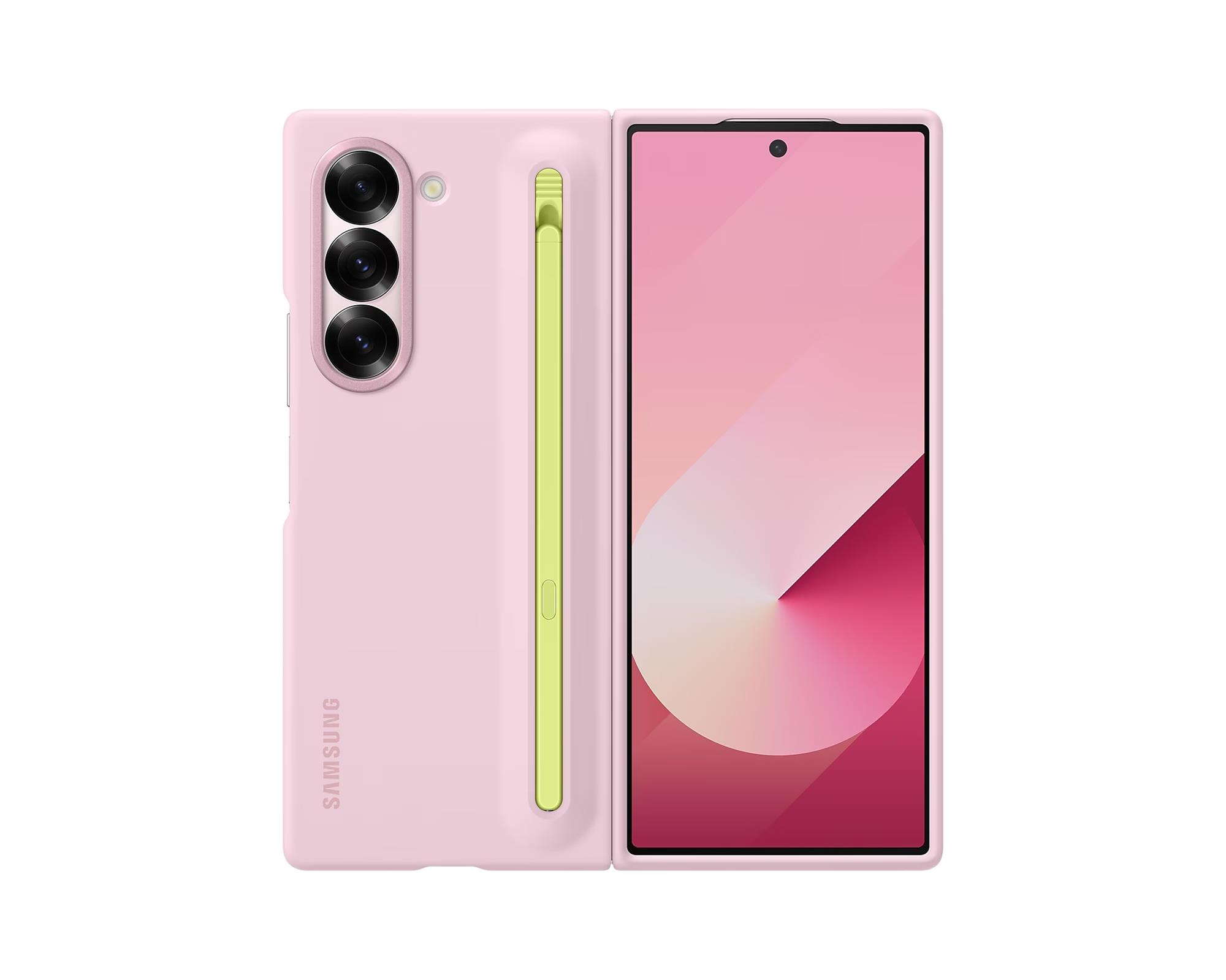 Ochranné puzdro Samsung s perom S Pen pre Z Fold6 ružové