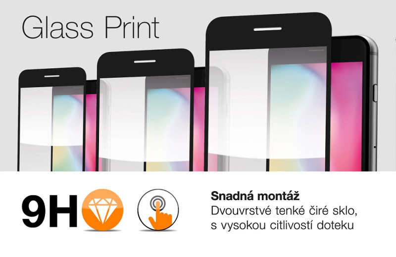 Ochranné sklo GLASS PRINT Honor X8 (5G) čierne