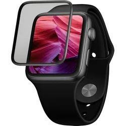 Ochranné tvrdené sklo FIXED 3D Full-Cover pre Apple Watch Series 7 45 mm s aplikátorom, čierne