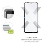 Ochranné tvrdené sklo FIXED Full-Cover pre Motorola Moto G60, lepenie cez celý displej, čierne FIXGFA-738-BK