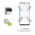 Ochranné tvrdené sklo FIXED Full-Cover pre Motorolu Moto G71, lepiace cez celý displej, čierne
