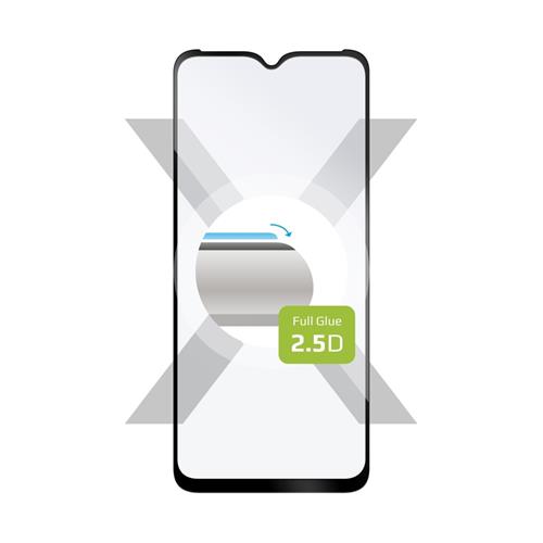 Ochranné tvrdené sklo FIXED Full-Cover pre Realme C33, priľnavé na celý displej, čierne