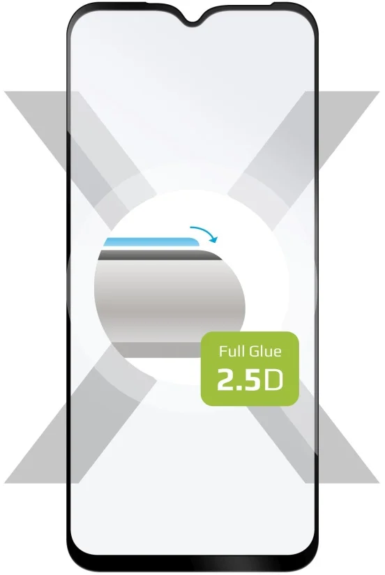 Ochranné tvrdené sklo FIXED Full-Cover pre Samsung Galaxy A14/A14 5G, priľnavé na celý displej, čierne