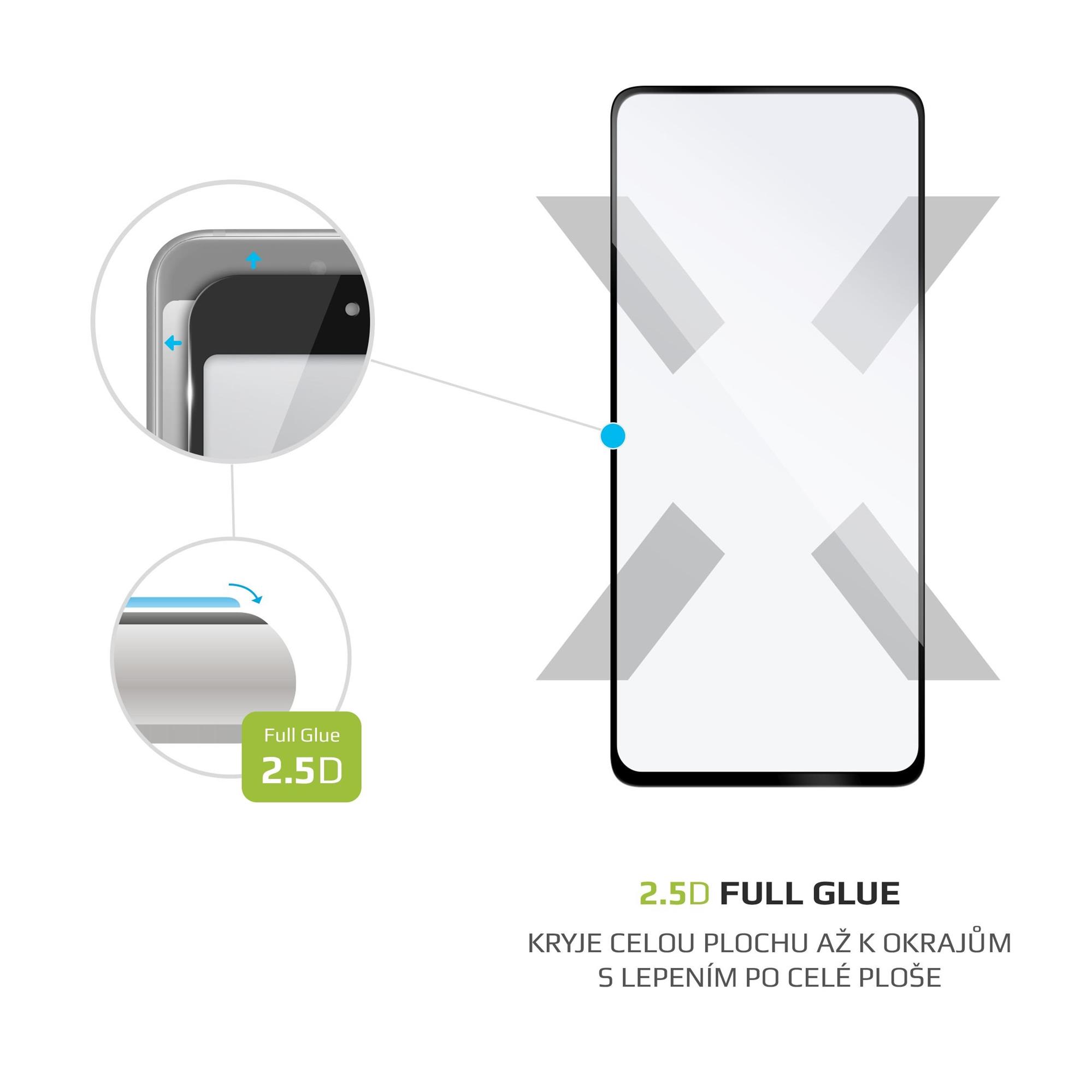 Ochranné tvrdené sklo Full-Cover pre Samsung Galaxy A53 5G, lepiace cez celý displej, čierne