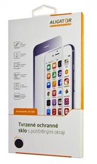 Ochranné tvrzené sklo ALIGATOR PRINT, černá, Huawei Nova 5T/Honor 20, celoplošné lepení