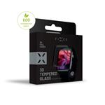 Ochranné tvrzené sklo FIXED 3D Full-Cover pro Apple Watch 44mm s aplikátorem, s lepením přes celý displej, černé
