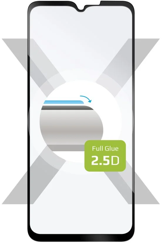 Ochranné tvrzené sklo FIXED Full-Cover pro Samsung Galaxy Xcover 7 5G, černé