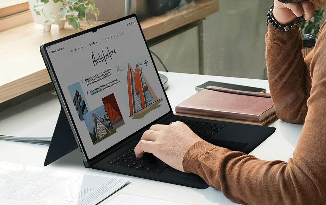 Ochranný kryt Samsung s klávesnicou a touchpadom pre Galaxy Tab S9 Ultra Black