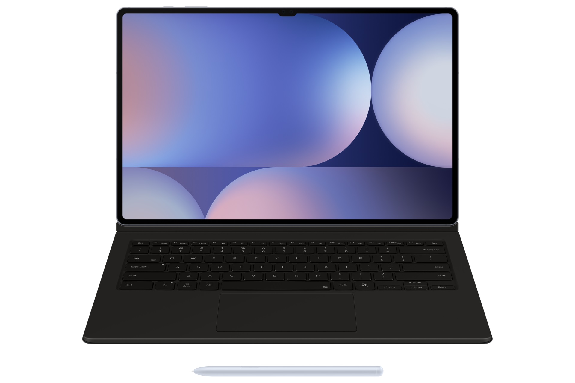 Ochranný kryt Samsung s klávesnicou a touchpadom pre Tab S10 Ultra/S9 Ultra čierny