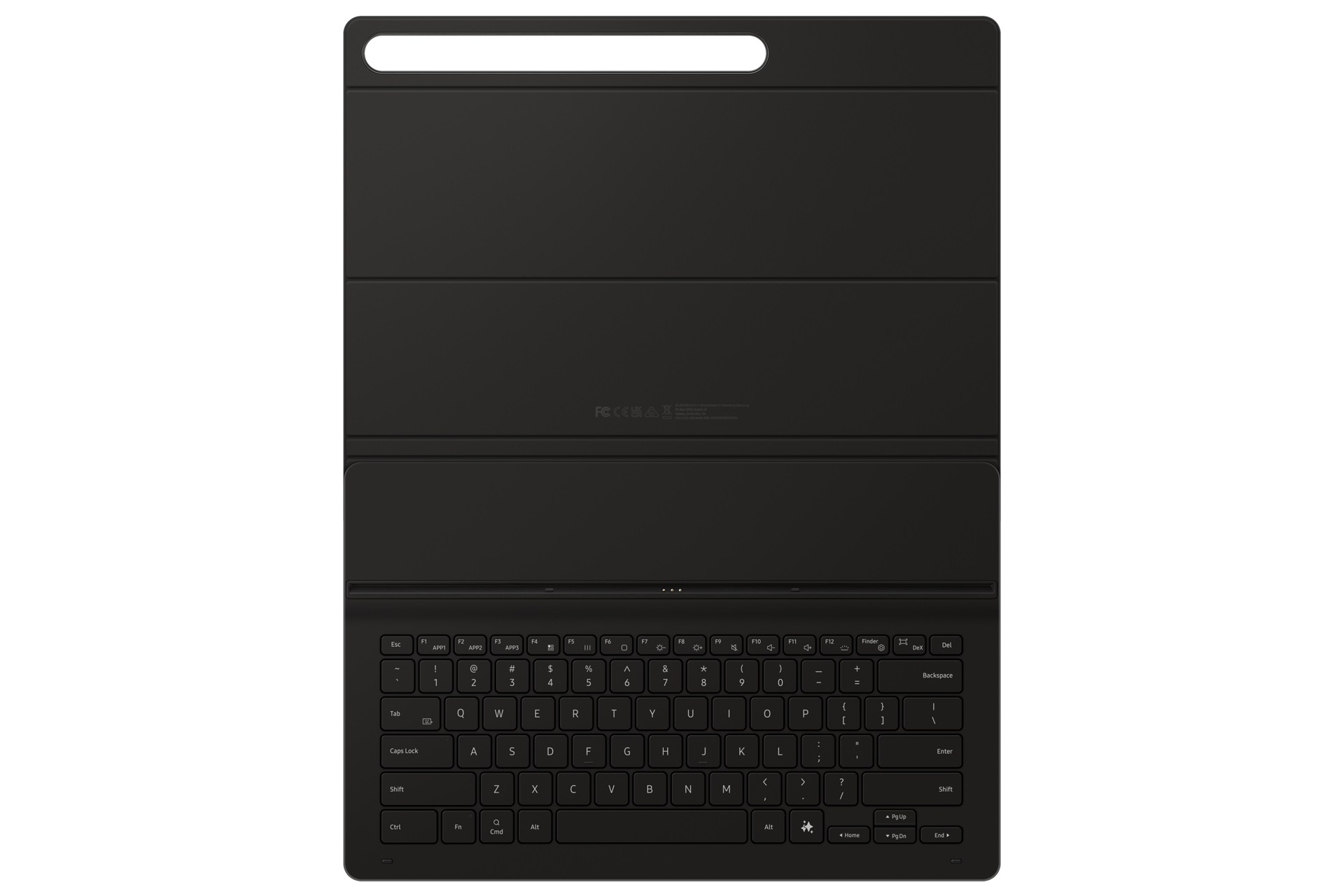 Ochranný kryt Samsung s klávesnicou pre Tab S10 Ultra/S9 Ultra čierny