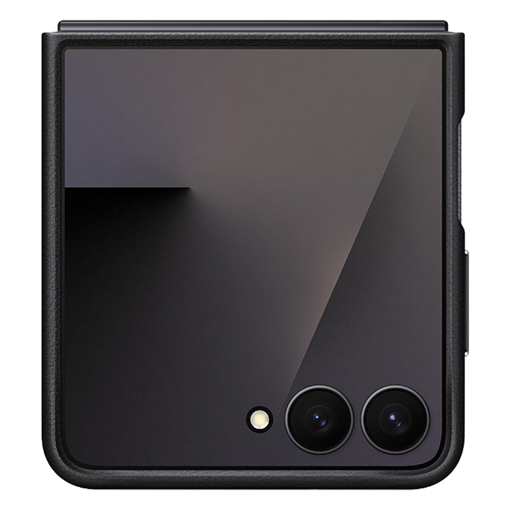 Ochranný kryt Samsung z vegánskej kože pre Flip7 Black