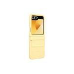 Ochranný kryt Samsung z vegánskej kože pre Z Flip6 Yellow