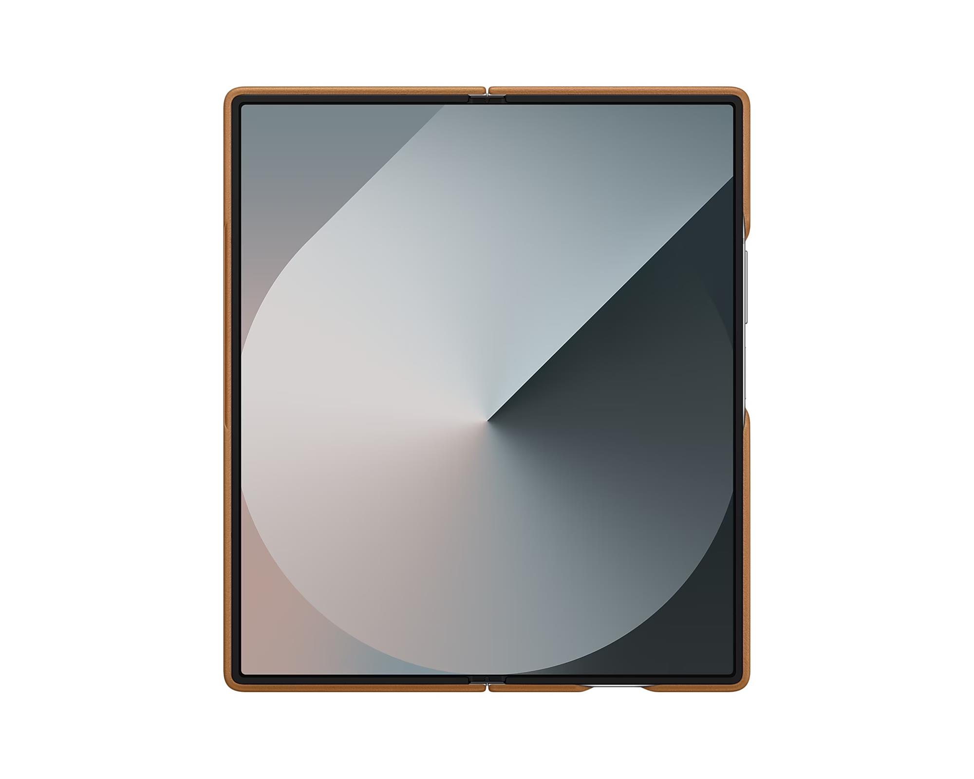 Ochranný kryt Samsung z vegánskej kože pre Z Fold6 Brown