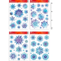 Okenná fólia vianočné trblietky VA008 20x30cm