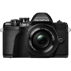 OLYMPUS E-M10 Mark III kit - tělo černé + objektiv ED 14-42EZ černý (V207072BE000)