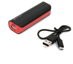 OMEGA powerbank 2200mAh Mini, černo-červená