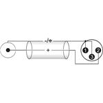 Omnitronic 3022522E Káblový adaptér XLR [2x XLR konektor 3-pólový - 2x cinch konektor] 6,00 m čierny