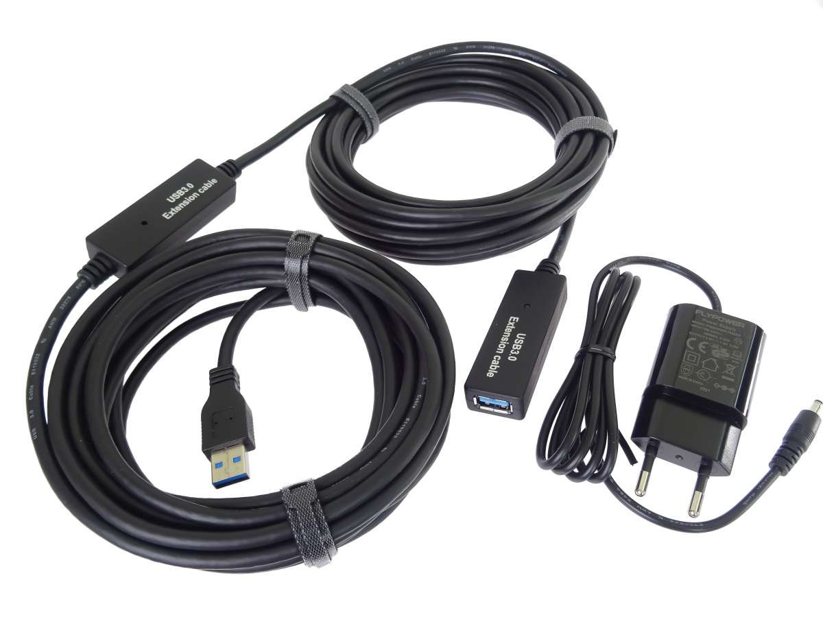 Opakovač a predlžovací kábel PremiumCord USB 3.2 A/M-A/F 15 m
