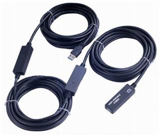 Opakovač a predlžovací kábel PremiumCord USB 3.2 A/M-A/F 15 m
